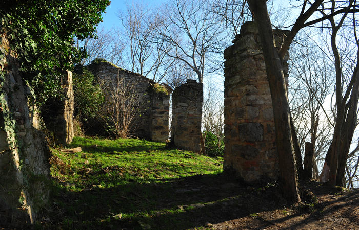 Sentiero Atestino ai ruderi monastero monte Orbieso - Valsanzibio Galzignano Terme Colli Euganei
