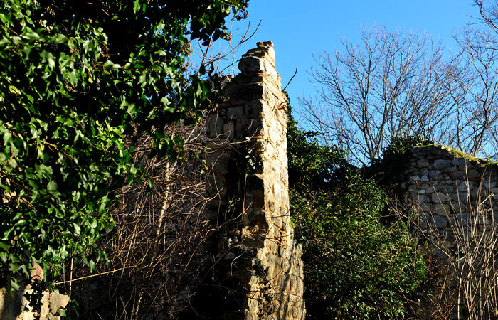Sentiero Atestino ai ruderi monastero monte Orbieso - Valsanzibio Galzignano Terme Colli Euganei