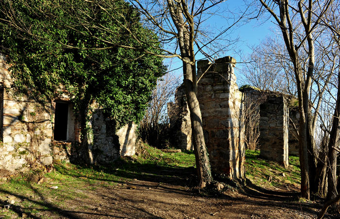 Sentiero Atestino ai ruderi monastero monte Orbieso - Valsanzibio Galzignano Terme Colli Euganei