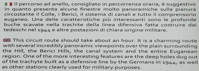 Parco Naturale Regionale Colli Euganei Monte Lozzo Atestino Castello di Valbona