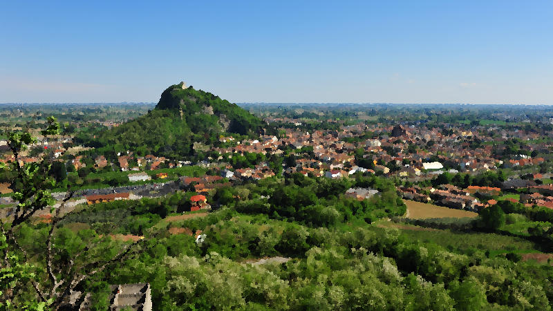 Rocca di Monselice dal monte Ricco