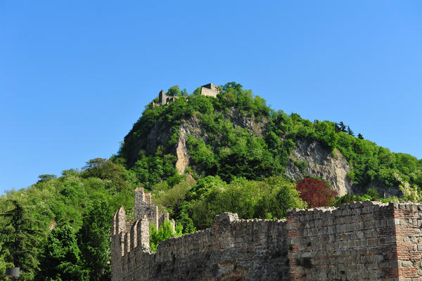 panoramiche su Monselice e la Rocca dal il monte Ricco
