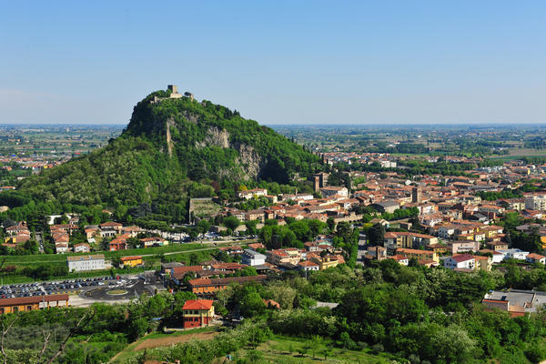 panoramiche su Monselice e la Rocca dal il monte Ricco