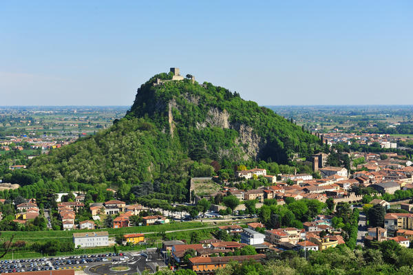 panoramiche su Monselice e la Rocca dal il monte Ricco