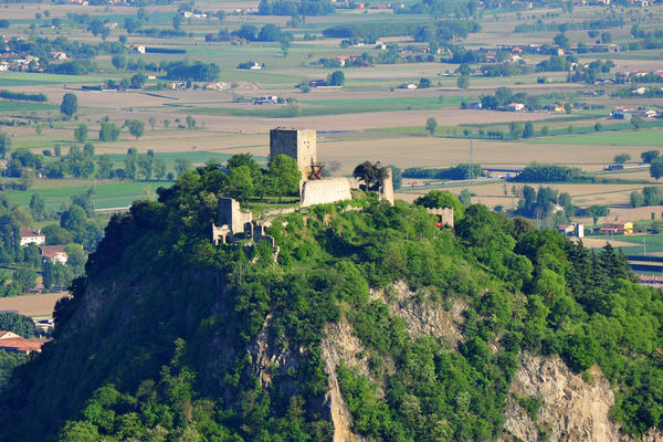panoramiche su Monselice e la Rocca dal il monte Ricco