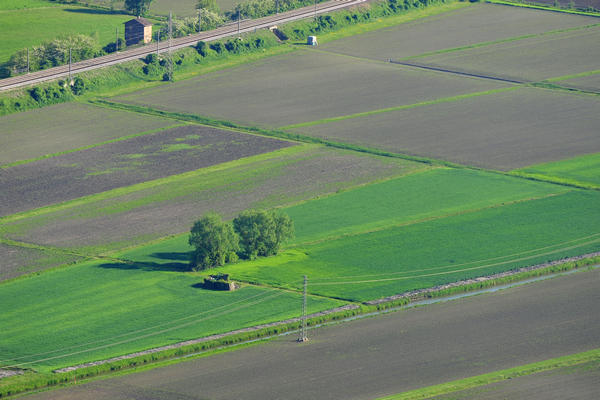 panoramiche su Monselice e la Rocca dal il monte Ricco