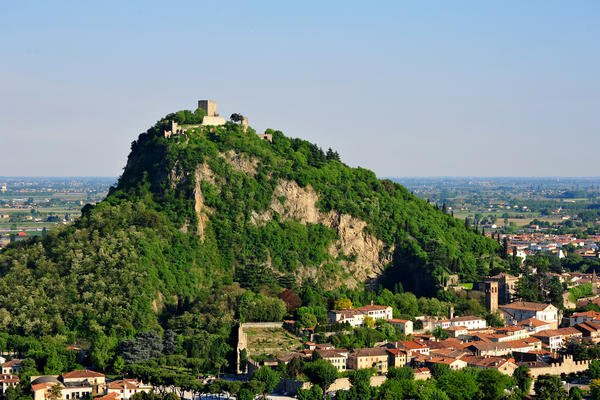 panoramiche su Monselice e la Rocca dal il monte Ricco
