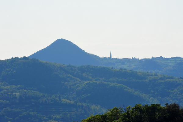 panoramiche su Monselice e la Rocca dal il monte Ricco