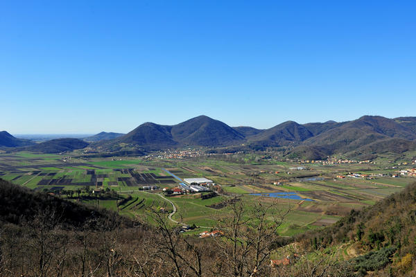 giro delle creste del monte Ceva dal Parco Cava Monte Croce a Battaglia Terme