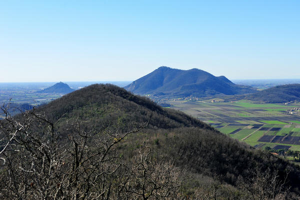 giro delle creste del monte Ceva dal Parco Cava Monte Croce a Battaglia Terme