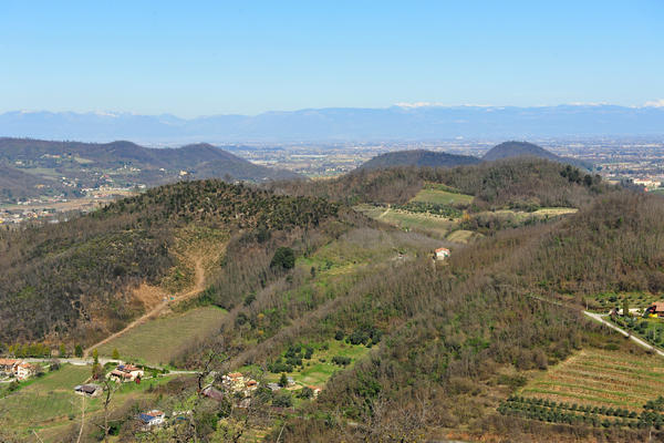 giro delle creste del monte Ceva dal Parco Cava Monte Croce a Battaglia Terme