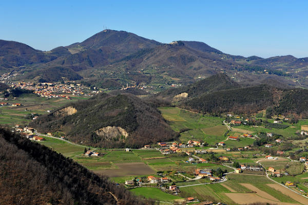 giro delle creste del monte Ceva dal Parco Cava Monte Croce a Battaglia Terme