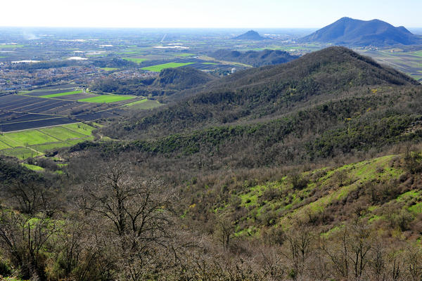 giro delle creste del monte Ceva dal Parco Cava Monte Croce a Battaglia Terme