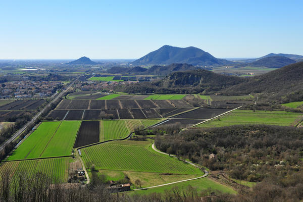 giro delle creste del monte Ceva dal Parco Cava Monte Croce a Battaglia Terme
