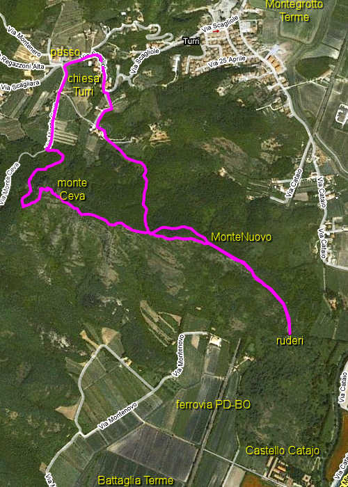 Monte Ceva a Turri di Montegrotto Terme