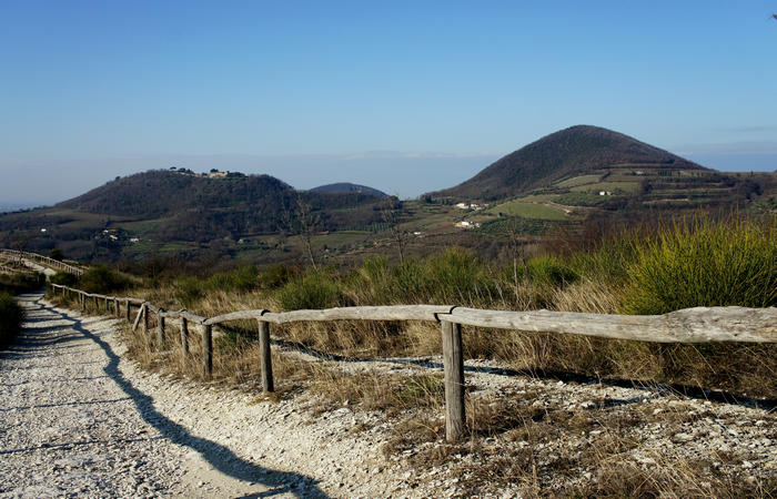 Sentiero Atestino nei Colli Euganei, Arquà Petrarca, Mottolone Valle di Sopra villa Beatrice al Gemola monte Rusta Fasolo Calto Callegaro Ventolone
