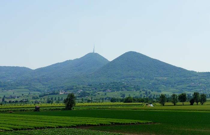 Colli Euganei, giro cicloturistico settore ovest, Vo Valnogaredo Fontanafredda Cinto Euganeo Lozzo Atestino Valbona