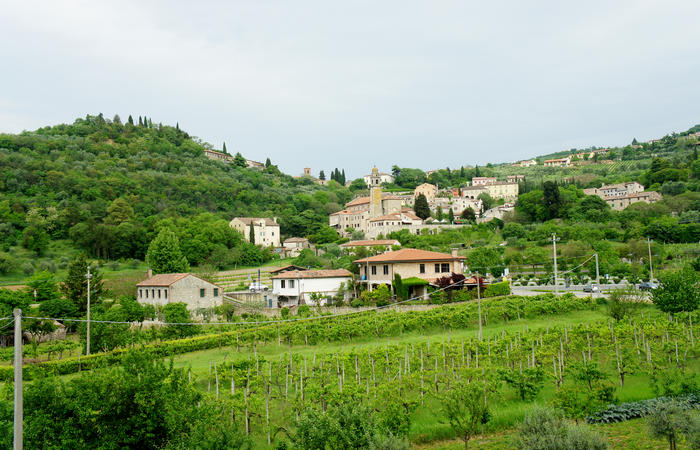 Colli Euganei, giro cicloturistico settore sud-est, Battaglia Terme, Arquà Petrarca, Monselice, Castello del Catajo