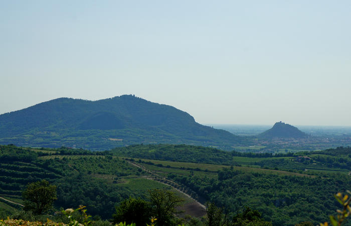 Colli Euganei, giro cicloturistico settore sud, Baone Este Calaone monte Cecilia Ca'Barbaro