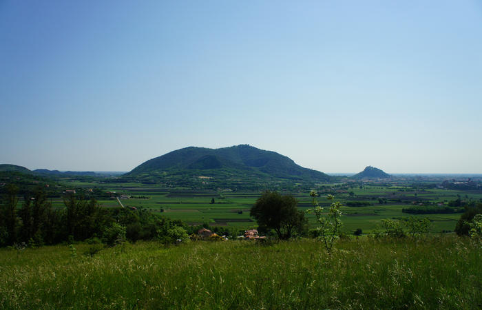 Colli Euganei, giro cicloturistico settore sud, Baone Este Calaone monte Cecilia Ca'Barbaro