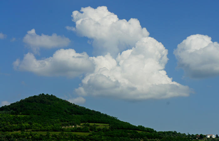 Colli Euganei, giro cicloturistico settore sud, Baone Este Calaone monte Cecilia Ca'Barbaro