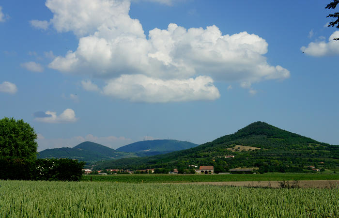 Colli Euganei, giro cicloturistico settore sud, Baone Este Calaone monte Cecilia Ca'Barbaro