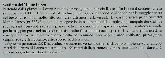 Parco Naturale Regionale Colli Euganei Monte Lozzo Atestino Castello di Valbona