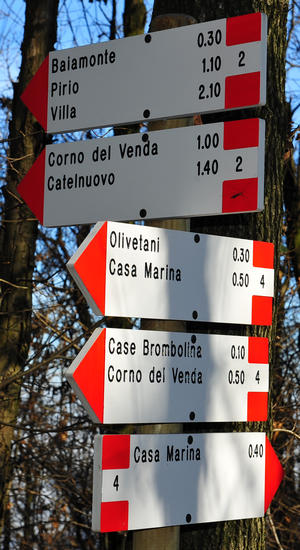 sentiero Lorenzoni sul monte Venda, nei colli Euganei