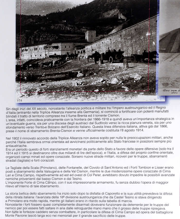 Forte Leone, Cima di Campo, Arsie