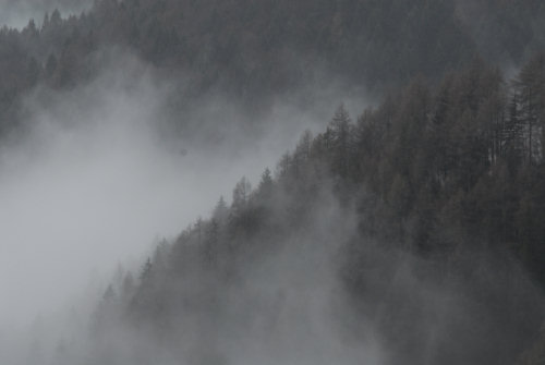 Lago del Corlo alla Rocca di Arsié, foto invernale