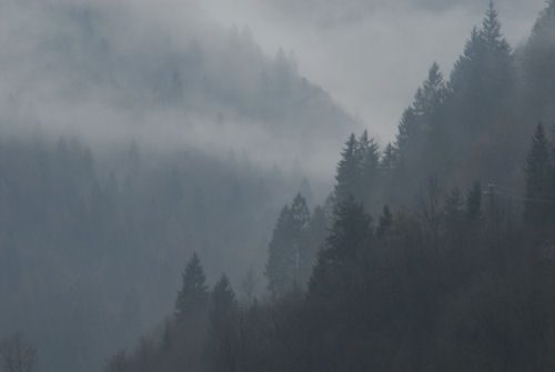 Lago del Corlo alla Rocca di Arsié, foto invernale