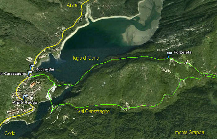 Lago di Corlo, Arsie