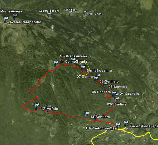 monte Avena, Santa Susanna