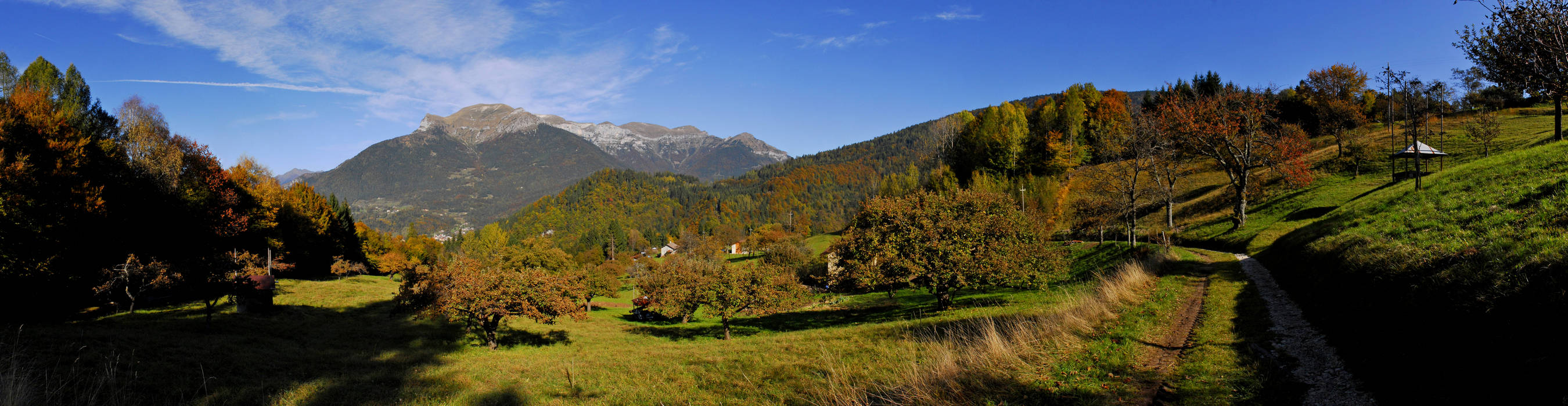 Sovramonte, da Faller panoramica verso le Vette Feltrine