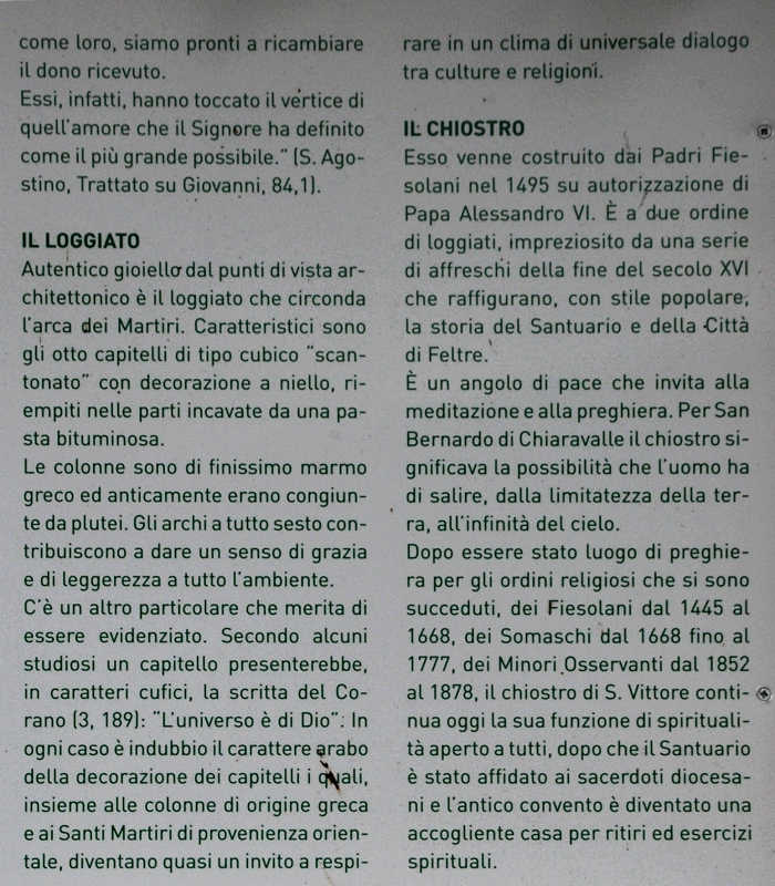 Santuario Santi Vittore e Corona - Feltre