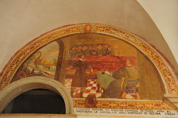Affreschi del Chiostro Santuario Santi Vittore Corona, Feltre
