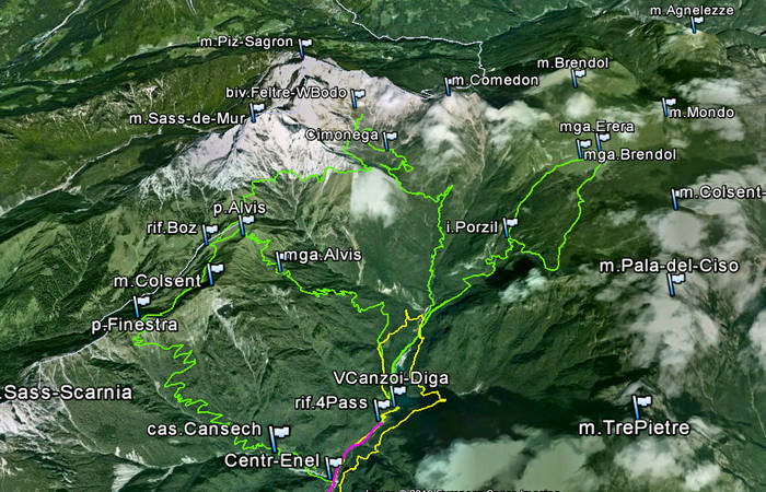 sentieri della Val Canzoi