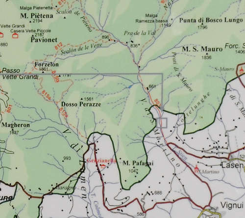 Valle di San Martino, Vignui, Vette Feltrine, Parco Nazionale Dolomiti Bellunesi