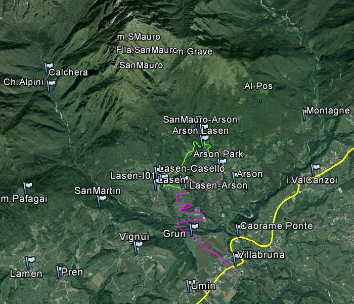 Feltre, Arson Lasen San Mauro