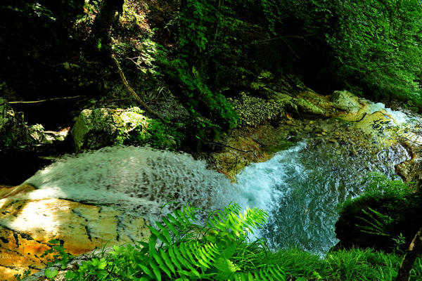 cascate del torrente Stien in Val San Martin Vignui di Feltre, Parco Nazionale Dolomiti Bellunesi