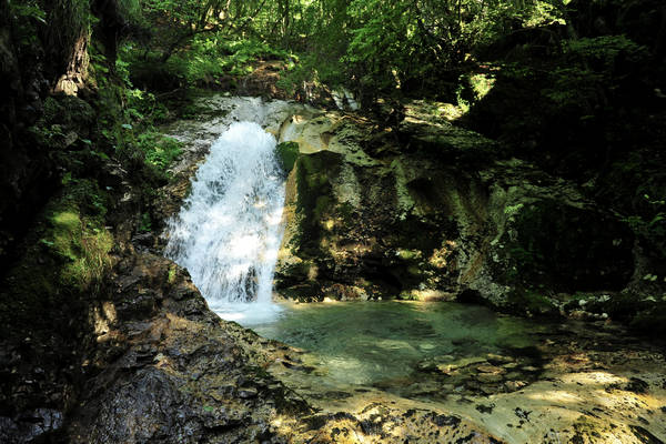 cascate del torrente Stien in Val San Martin Vignui di Feltre, Parco Nazionale Dolomiti Bellunesi
