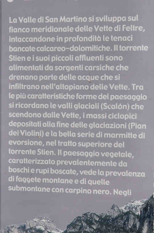 Valle di San Martino, Vignui, Vette Feltrine, Parco Nazionale Dolomiti Bellunesi