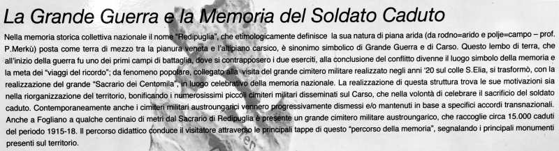 Sacrario di Fogliano Redipuglia e le Battaglie del Carso