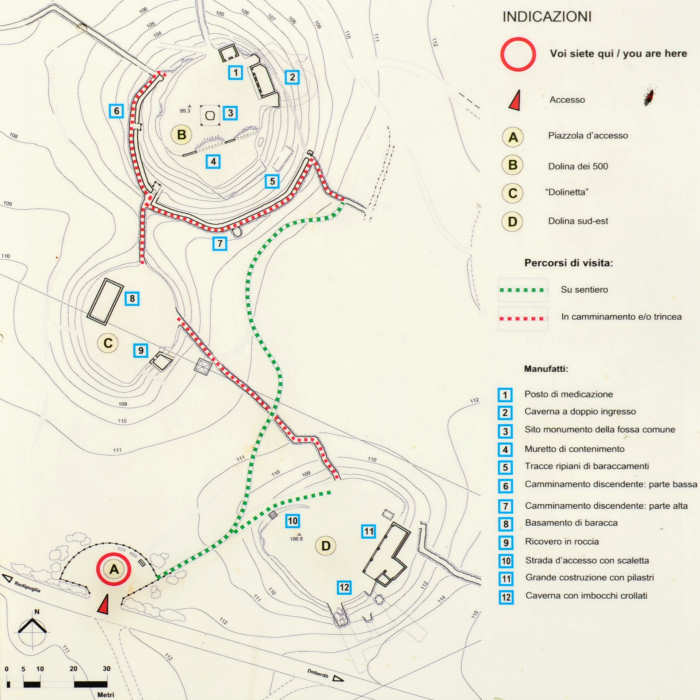 Dolina dei Bersaglieri sul Monte Sei Busi
