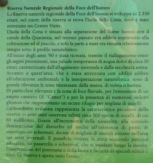 oasi Caneo a punta Sdobba di Fossalon di Grado