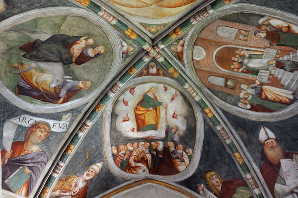 Pordenone, affreschi chiesa Rorai Grande