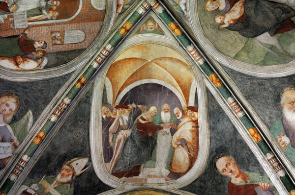 Pordenone, affreschi chiesa Rorai Grande