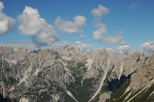 i Monfalconi dalla forcella dell'Inferno