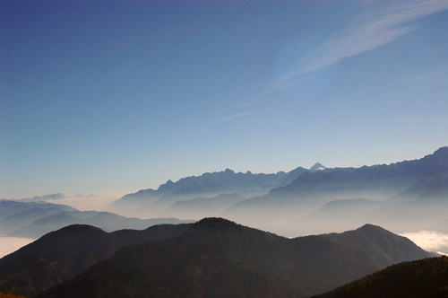 dalla vetta del Monte Ostering verso la Val Canale