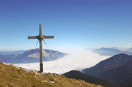 dalla vetta del Monte Ostering verso l'Austria